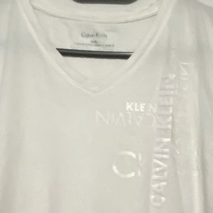 Calvin Klein Mens XL White T Shirt